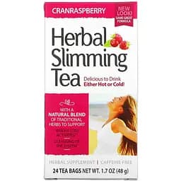 Дієтична добавка Slimming Tea Cranberry Raspberry 24 чайных пакетика