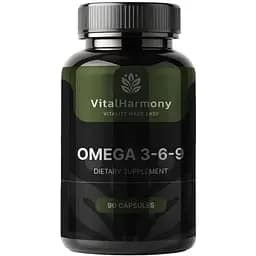 Жирні кислоти VitalHarmony Omega 3-6-9, 90 капсул