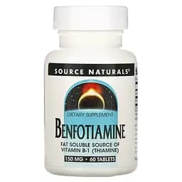 Бенфотіамін Source Naturals Benfotiamine 150 mg 60 таблеток