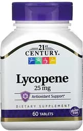 Натуральна добавка 21st Century Lycopene 25 mg, 60 таблеток