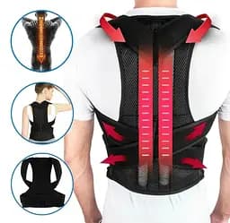 Корсет для корекції постави Back Pain Help Support Belt ортопедичний корсет для спини (Розмер S) (ST) - мініатюра 4
