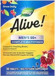 Вітаміни та мінерали Nature's Way Alive! Men's 50+, 50 таблеток