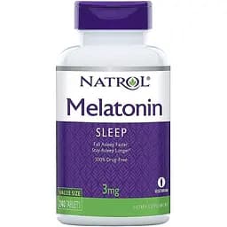 Натуральна добавка Natrol Melatonin 3 mg 240 таблеток