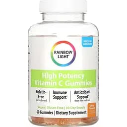 Вітамін C Rainbow Light Vitamin C Gummies з цитрусовим смаком 60 жувальних цукерок