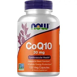 Натуральная добавка Now CoQ-10 30 mg 120 вегакапсул