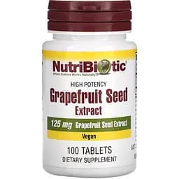 Екстракт насіння грейпфрута NutriBiotic Grapefruit Seed Extract 125 мг 100 таблеток