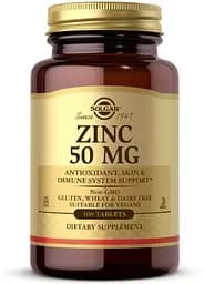 Вітаміни та мінерали Solgar Zinc 50 mg, 100 таблеток