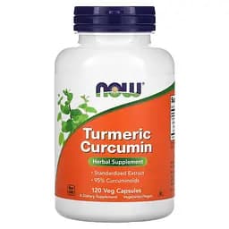 Натуральна добавка NOW Curcumin, 120 вегакапсул - мініатюра 1