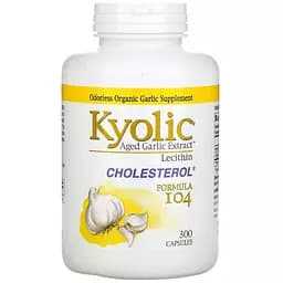 Екстракт часнику з лецитином Kyolic Aged Garlic Extract with Lecithin Cholesterol Formula 104 300 капсул