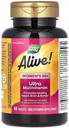 Вітаміни та мінерали Nature's Way Alive! Once Daily Women's 50+ Ultra Potency, 60 таблеток - мініатюра 2