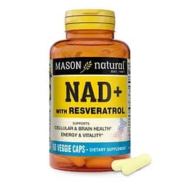 NAD+ з ресвератролом Mason Natural 60 вегетаріанських капсул