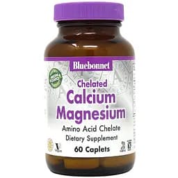 Хелатний Кальцій і Магній Bluebonnet Nutrition Chelated Calcium Magnesium 60 таблеток