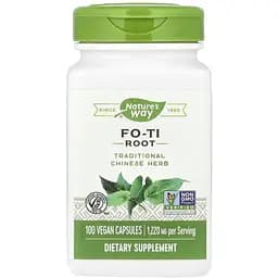 Натуральна добавка Nature's Way Fo-Ti Root, 100 вегакапсул