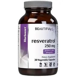 Ресвератрол Bluebonnet Nutrition Beautiful Ally 250 мг 30 капсул