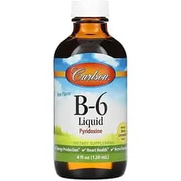Вітаміни та мінерали Carlson Labs Vitamin B6 Liquid, 120 мл - Ягідний лимонад