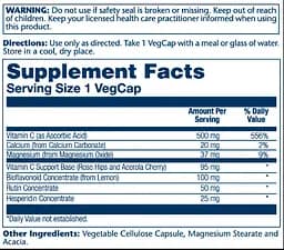 Вітаміни Solaray Vitamin C with Bioflavonoid Concentrate 500 мг 100 капсул - мініатюра 2