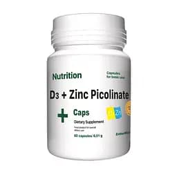 Вітаміни та мінерали EntherMeal D3 + Zinc Picolinate 60 капсул