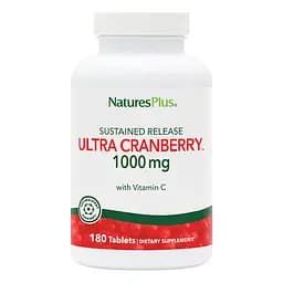 Натуральна добавка Natures Plus Ultra Cranberry 1000 mg, 180 таблеток