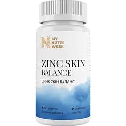  Цинк My Nutri Week Skin Balance 60 таблеток - мініатюра 1