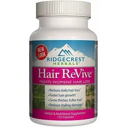 Комплекс від випадіння волосся для жінок RidgeCrest Herbals Hair ReVive 120 капсул