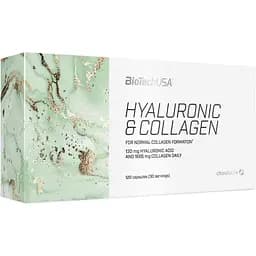 Харчова добавка BiotechUSA Hyaluronic & Collagen 120 капсул