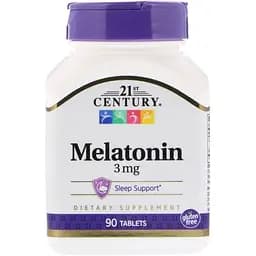 Натуральная добавка 21st Century Melatonin 3 mg 90 таблеток