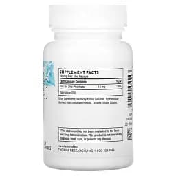 Піколінат цинку посилений Thorne Research Zinc Picolinate 15 мг 60 капсул - мініатюра 2
