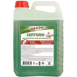 Засіб дензинфікуючий для рук San Clean Септолін, 5 л