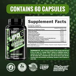 Комплекс для детоксу Nutrex Lipo-6 Black Cleanse & Detox 60 капсул - мініатюра 2