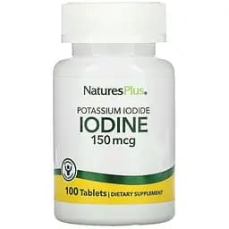 Йод NaturesPlus 150 мкг 100 таблеток