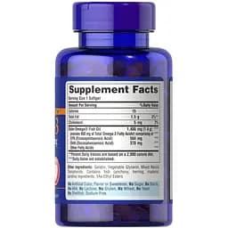 Жирні кислоти Puritan's Pride Triple Strength Omega 3 Fish Oil 1400 мг 60 капсул - мініатюра 2