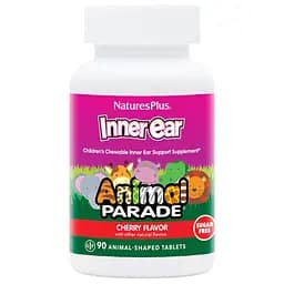 Пробіотики і пребіотики Natures Plus Animal Parade Children’s Inner Ear Вишня 90 жувальних таблеток