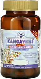 Вітаміни та мінерали Solgar Kangavites, 120 жувальних таблеток Ягоди