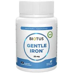 Залізо Biotus Gentle Iron 25 мг 60 капсул