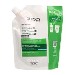 Шампунь Vichy Dercos посиленої дії проти лупи для нормального, жирного волосся та подразненої шкіри голови 390 мл