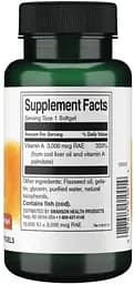 Вітаміни та мінерали Swanson Vitamin A 10000 IU, 250 капсул - мініатюра 2