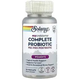Комплекс пробіотиків для жінок Solaray Complete Probiotic Women's 30 веганських капсул - мініатюра 1