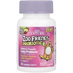 Дієтична добавка Zoo Friends Probiotic 30 chewable tabs - мініатюра 1
