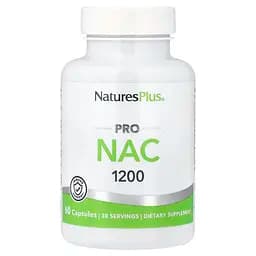 N-ацетил L-цистеїн Natures Plus Pro NAC 1200 уповільненого вивільнення 600 мг 60 таблеток