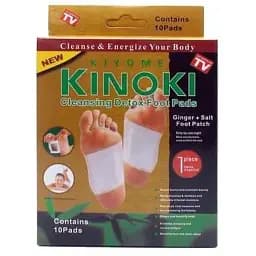 Пластир Kiyome Kinoki Cleansing Detox Foot Pads для детоксикації Gold (10541) - мініатюра 2