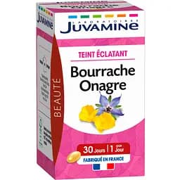 Натуральна добавка Juvamine Сяюча шкіра Бораго + вечірня примула 30 капсул