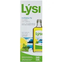 Омега-3 Lysi риб'ячий жир з печінки тріски з вітамінами A, D, E зі смаком лимона та м'яти 720 мл (3 шт. х 240 мл) - мініатюра 4