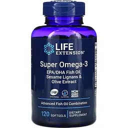 Жирні кислоти Life Extension Super Omega-3 120 капсул