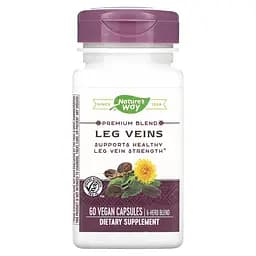 Натуральна добавка Nature's Way Leg Veins, 60 вегакапсул