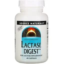 Натуральная добавка Source Naturals Lactase Digest 45 капсул