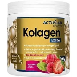 Препарат для суставов и связок Activlab Kolagen Extra Клубника-малина 300 г