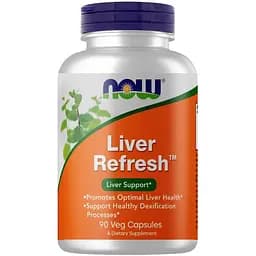 Натуральная добавка Now Liver Refresh 90 вегакапсул