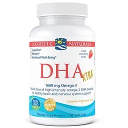 Жирні кислоти Nordic Naturals DHA Xtra Полуниця 60 капсул
