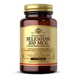 Вітаміни та мінерали Solgar Selenium 200 mcg Yeast-Free, 100 таблеток
