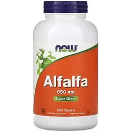 Натуральная добавка Now Alfalfa 650 mg 500 таблеток